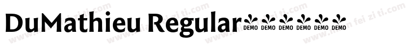 DuMathieu Regular字体转换